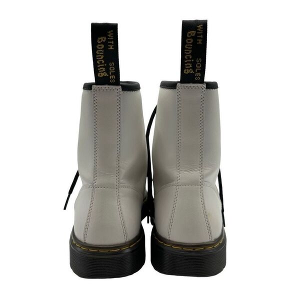 Dr. Martens ZAVALA Eight Eyelet Combat‎ Boot White Size L-9 M-8 - Picture 4 of 11